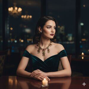 Vintage GEM CRAFT / CRAFT Renaissance Revival Articulated Gold Tone Bib Necklace